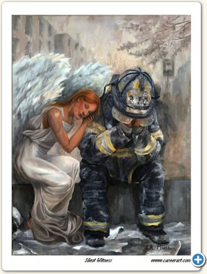 This print reflects the courage, commitment, and sometimes the heartbreak which comes with a job in the fire service